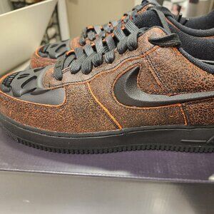 Nike Air Force 1 Black / Black - Crimson HALLOWEEN EDITION 2024 MENS 10 NEW